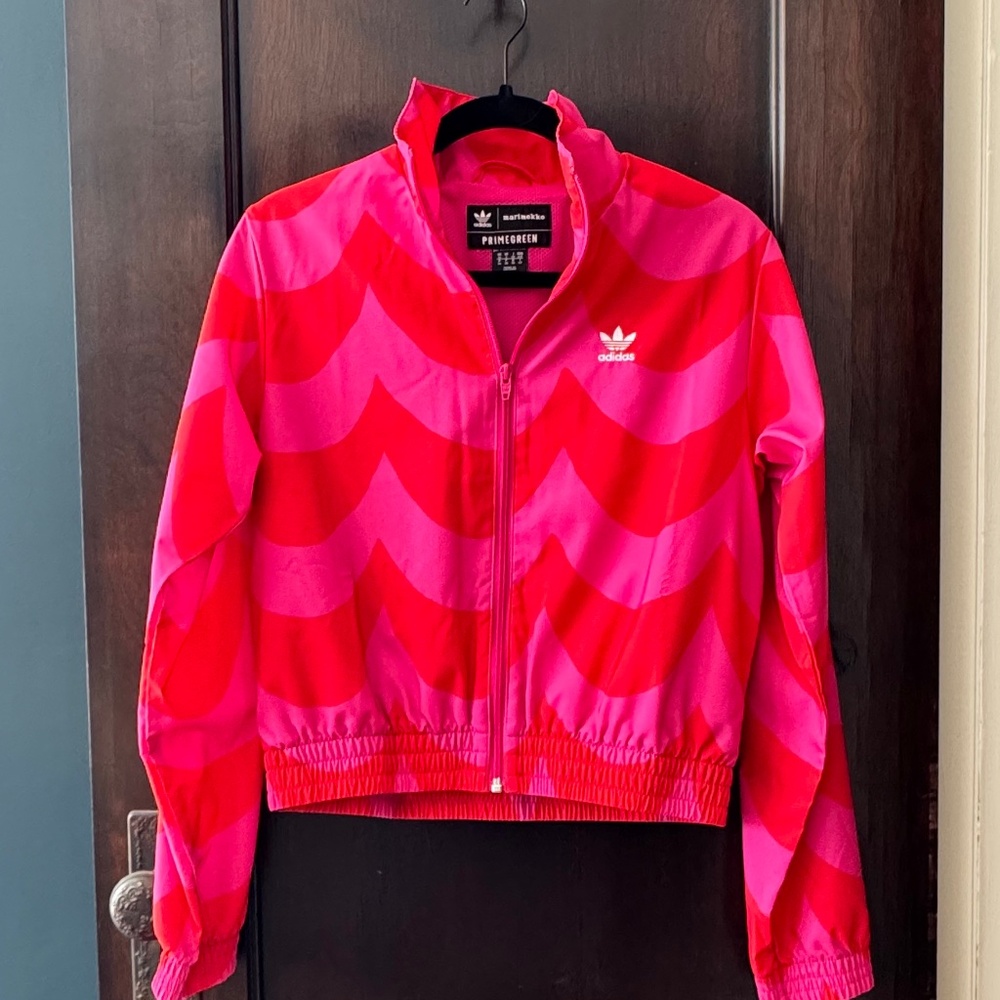 Adidas x Marimekko Pink Track Jacket, Size S